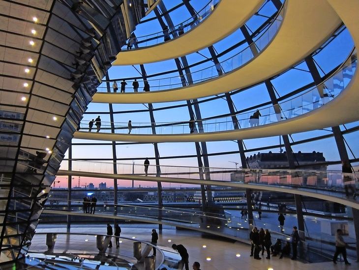 Kuppel im Reichstag in Berlin, Deutschland