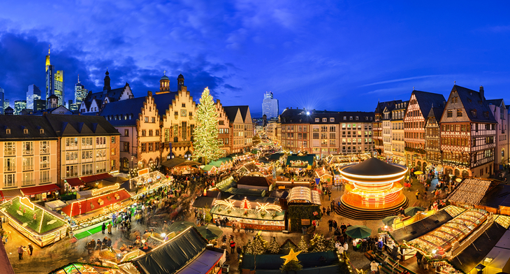 Weihnachtsmarkt in Frankfurt, Deutschland