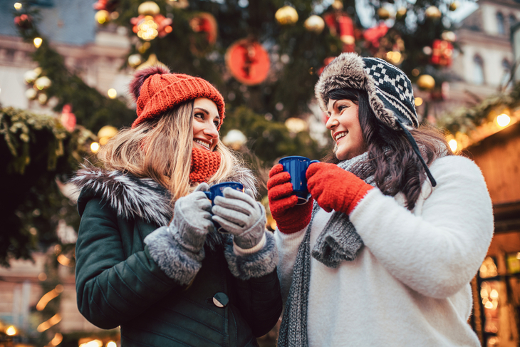 Glühwein auf dem Weihnachtsmarkt 