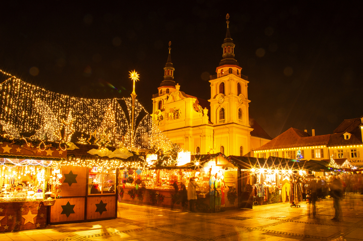 Weihnachtsmarkt in Ludwigsburg, Deutschland