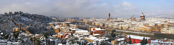 winterliches Panorama von Florenz