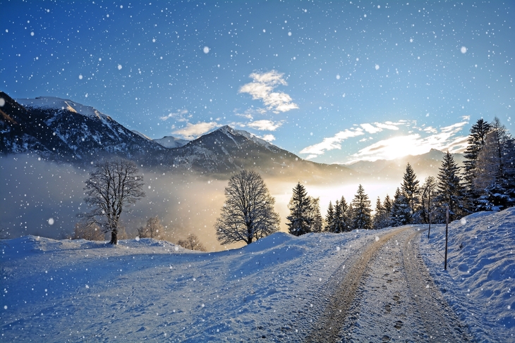 Winterpanorama in Kärnten