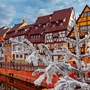 Weihnachtsmarkt in Colmar im Elsass, Frankreich