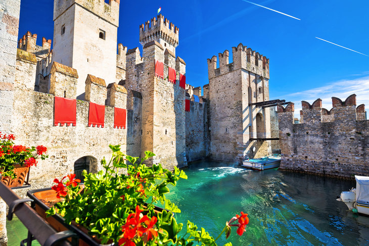 Blick auf die Stadt von Sirmione