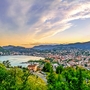 Lugano mit Blick auf den See