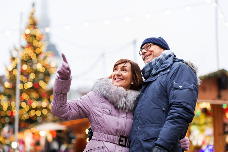 auf dem Weihnachtsmarkt