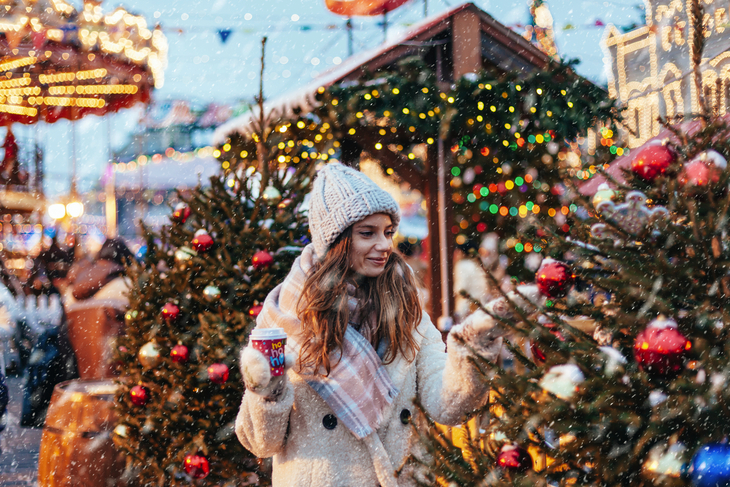 auf dem Weihnachtsmarkt