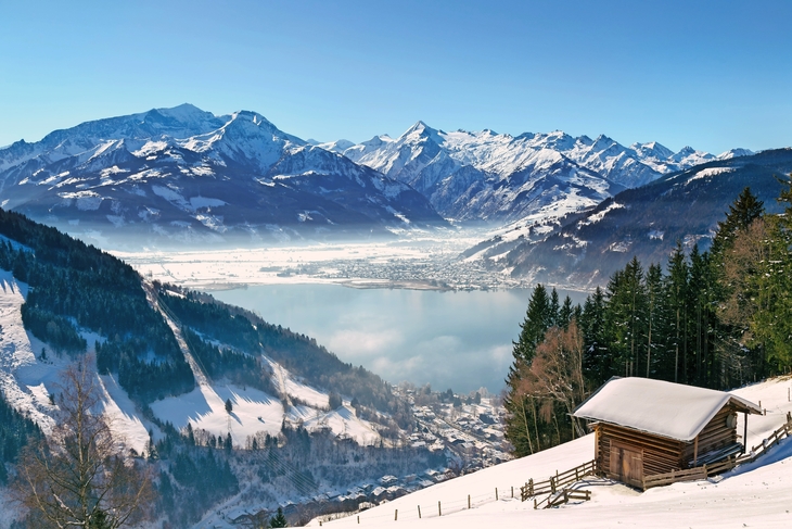 Zell am See im Winter