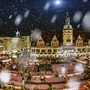 Weihnachtsmarkt in Leipzig, Deutschland