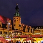 Weihnachtsmarkt in Leipzig, Deutschland