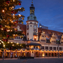 Weihnachtsmarkt in Leipzig, Deutschland