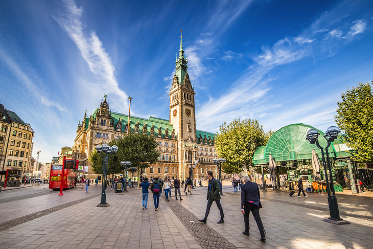 Rathaus von Hamburg, Deutschland