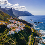 Landschaft mit Küstendorf Almáciga, Santa Cruz de Tenerife