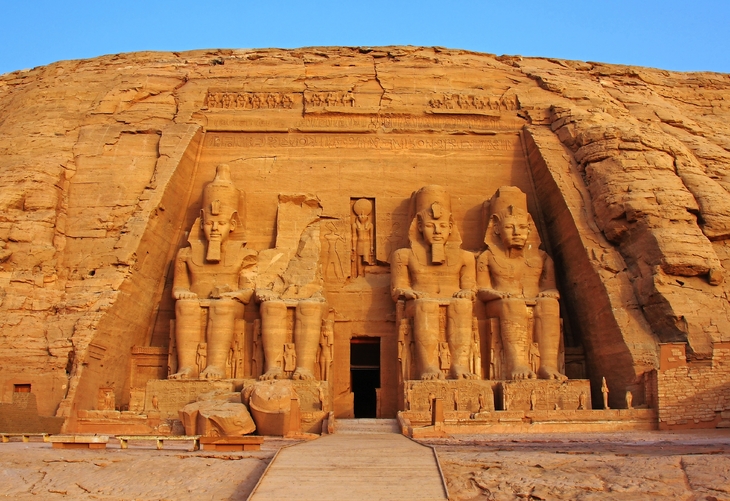 Der Tempel von Abu Simbel in Ägypten