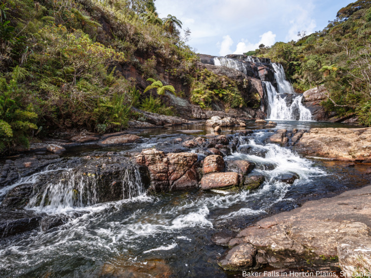 Baker`s Falls im Horton-Plains-Nationalpark