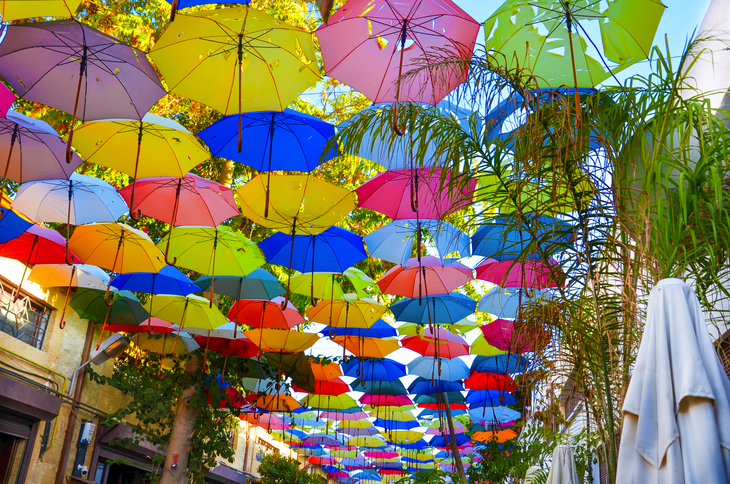 buntes Nicosia in der Türkischen Republik Nordzypern