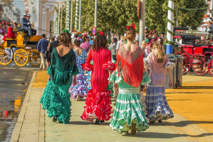 Flamencotracht in Sevilla